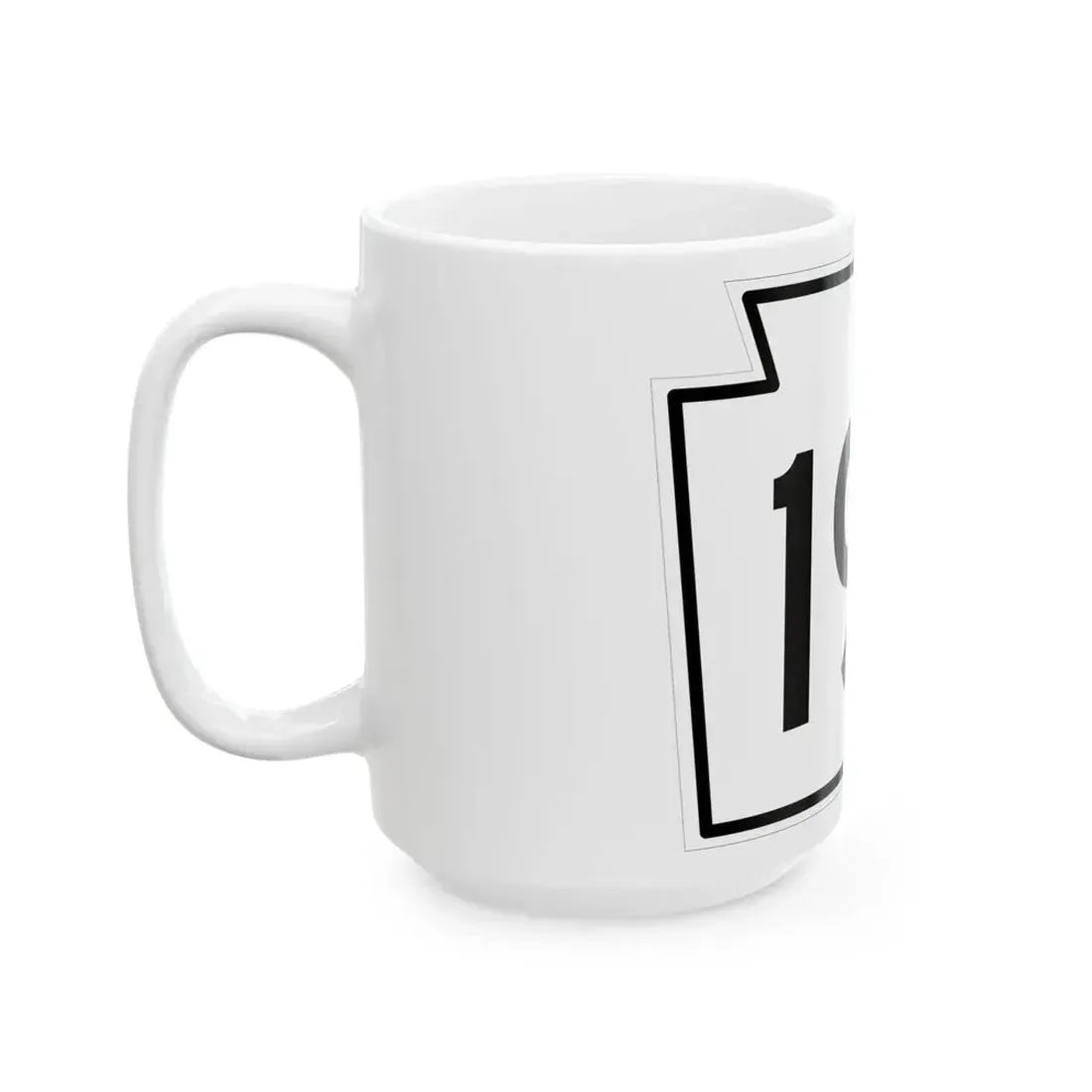 PA-199 1962 (Pennsylvania) (Road Sign) White Coffee Mug - Go Mug Yourself