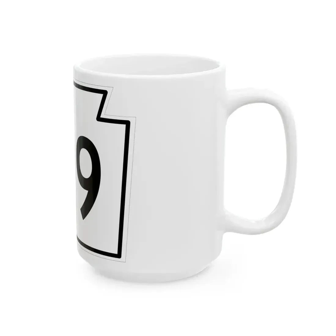 PA-199 1962 (Pennsylvania) (Road Sign) White Coffee Mug - Go Mug Yourself