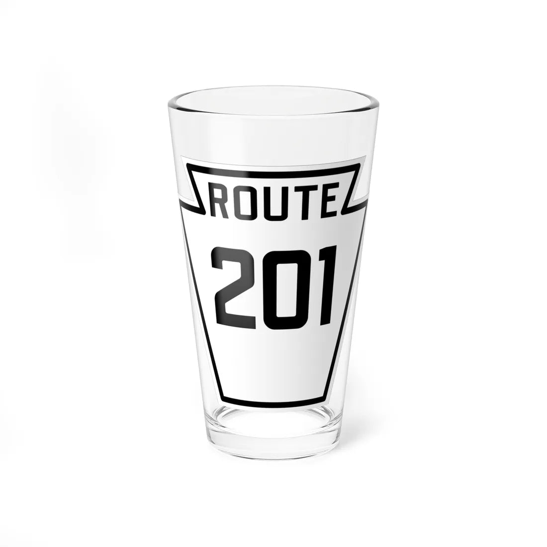 PA-201 1926 (Pennsylvania) (Road Sign) Pint Glass 16oz 16oz - Go Mug Yourself