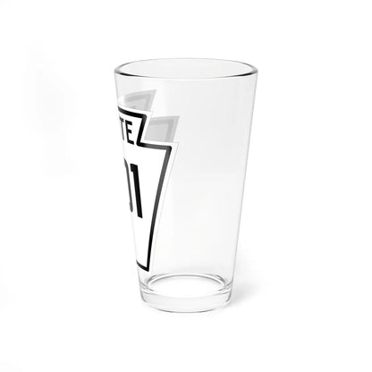 PA-201 1926 (Pennsylvania) (Road Sign) Pint Glass 16oz - Go Mug Yourself