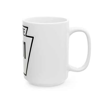 PA-201 1926 (Pennsylvania) (Road Sign) White Coffee Mug - Go Mug Yourself