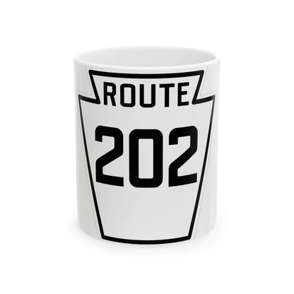 PA-202 1926 (Pennsylvania) (Road Sign) White Coffee Mug 11oz - Go Mug Yourself