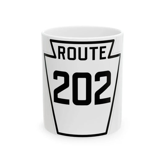 PA-202 1926 (Pennsylvania) (Road Sign) White Coffee Mug 11oz - Go Mug Yourself