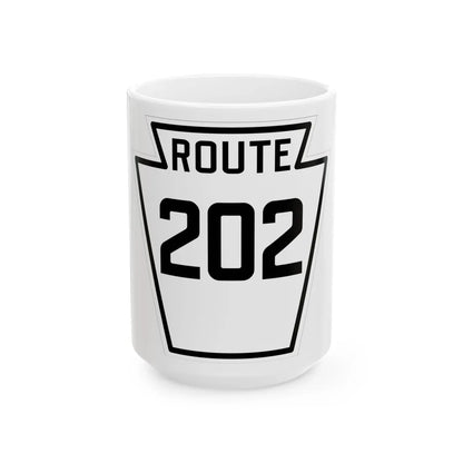 PA-202 1926 (Pennsylvania) (Road Sign) White Coffee Mug 15oz - Go Mug Yourself