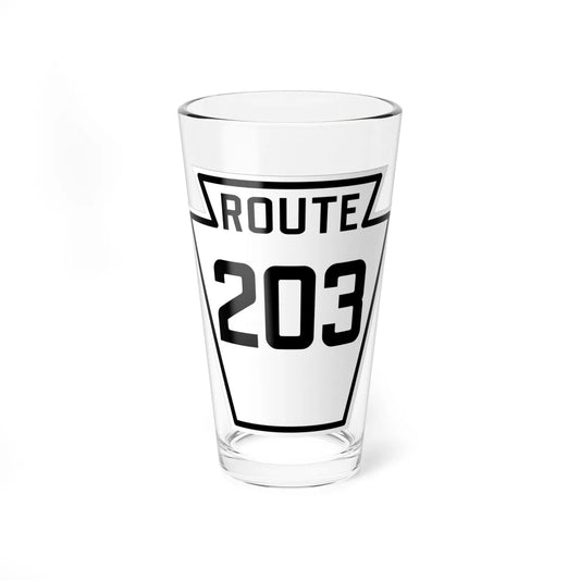 PA-203 1926 (Pennsylvania) (Road Sign) Pint Glass 16oz 16oz - Go Mug Yourself