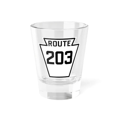 PA-203 1926 (Pennsylvania) (Road Sign) Shot Glass 1.5oz 1.5oz - Go Mug Yourself