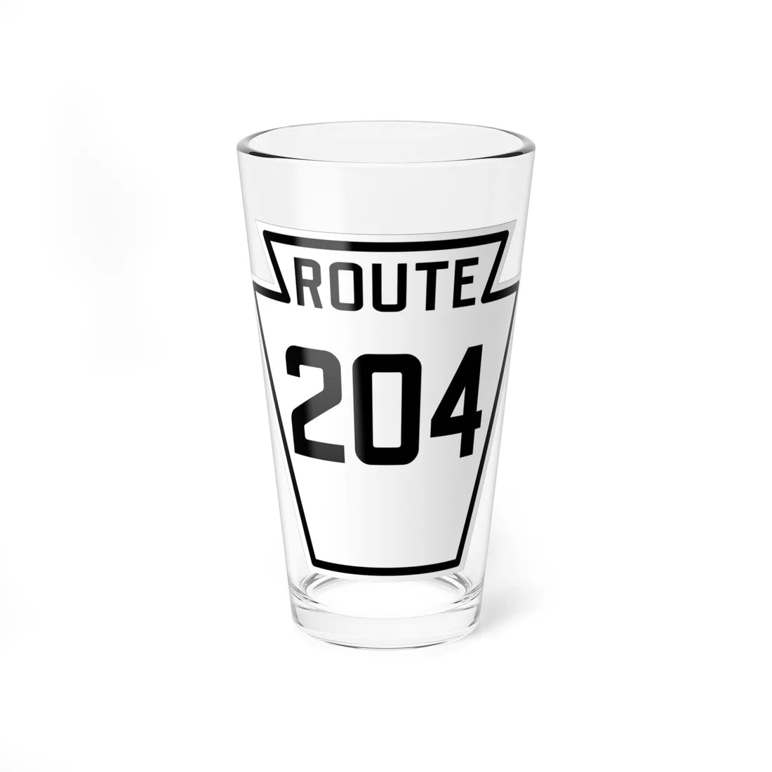 PA-204 1926 (Pennsylvania) (Road Sign) Pint Glass 16oz 16oz - Go Mug Yourself
