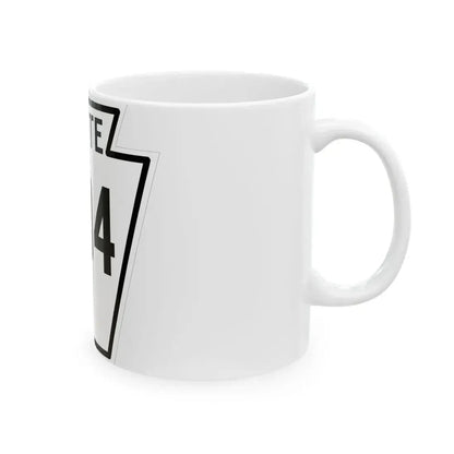 PA-204 1926 (Pennsylvania) (Road Sign) White Coffee Mug - Go Mug Yourself
