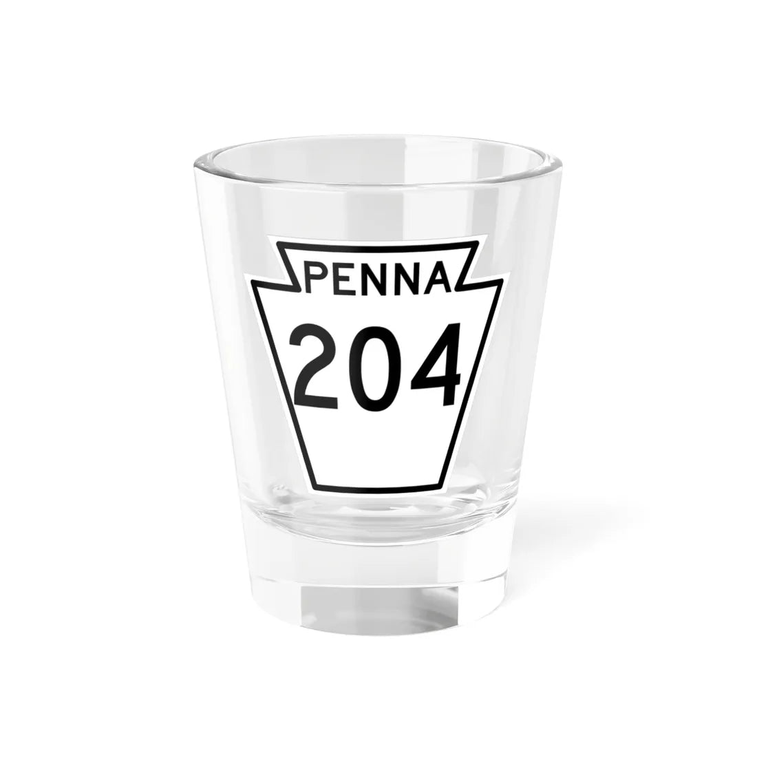 PA-204 1948 (Pennsylvania) (Road Sign) Shot Glass 1.5oz 1.5oz - Go Mug Yourself