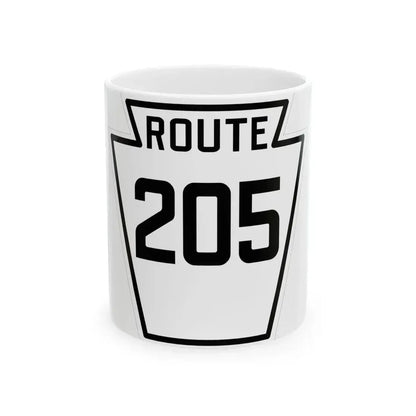 PA-205 1926 (Pennsylvania) (Road Sign) White Coffee Mug 11oz - Go Mug Yourself