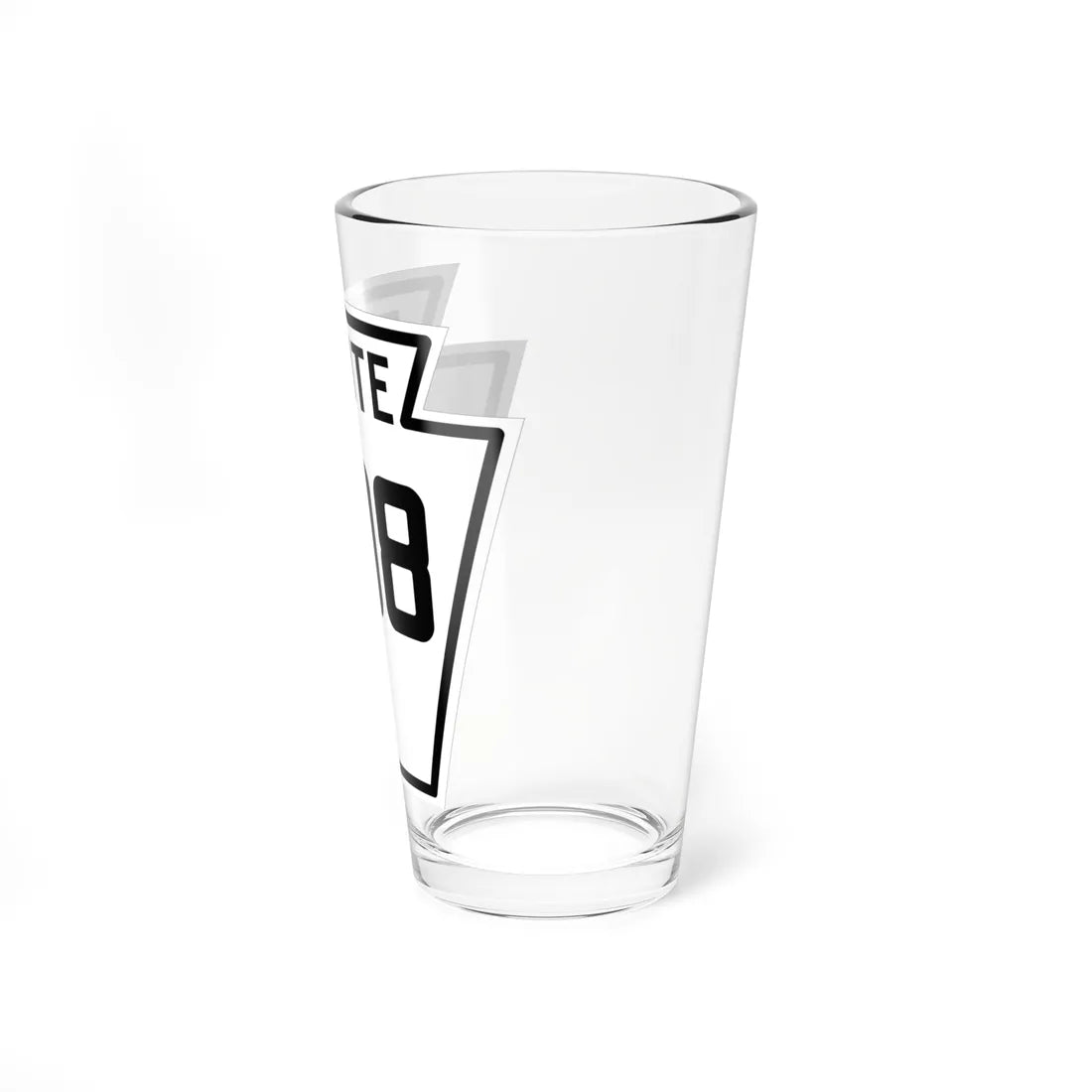 PA-208 1926 (Pennsylvania) (Road Sign) Pint Glass 16oz - Go Mug Yourself