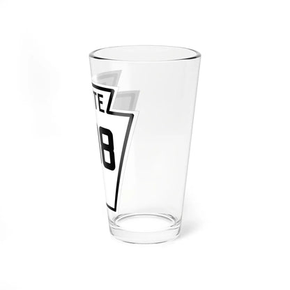 PA-208 1926 (Pennsylvania) (Road Sign) Pint Glass 16oz - Go Mug Yourself