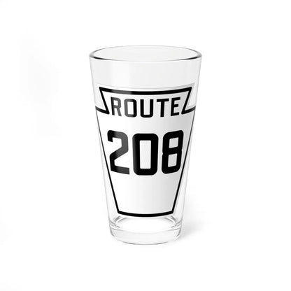 PA-208 1926 (Pennsylvania) (Road Sign) Pint Glass 16oz - Go Mug Yourself
