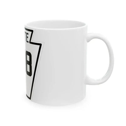 PA-208 1926 (Pennsylvania) (Road Sign) White Coffee Mug - Go Mug Yourself