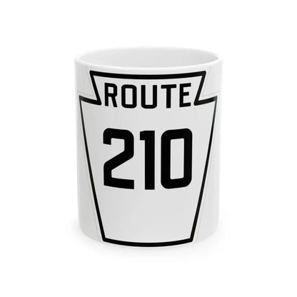 PA-210 1926 (Pennsylvania) (Road Sign) White Coffee Mug 11oz - Go Mug Yourself