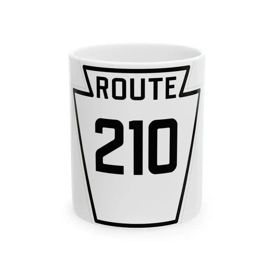 PA-210 1926 (Pennsylvania) (Road Sign) White Coffee Mug 11oz - Go Mug Yourself