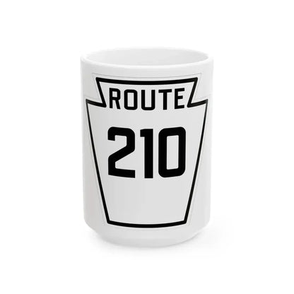 PA-210 1926 (Pennsylvania) (Road Sign) White Coffee Mug 15oz - Go Mug Yourself