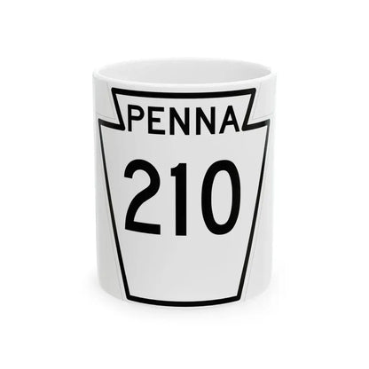 PA-210 1948 (Pennsylvania) (Road Sign) White Coffee Mug 11oz - Go Mug Yourself