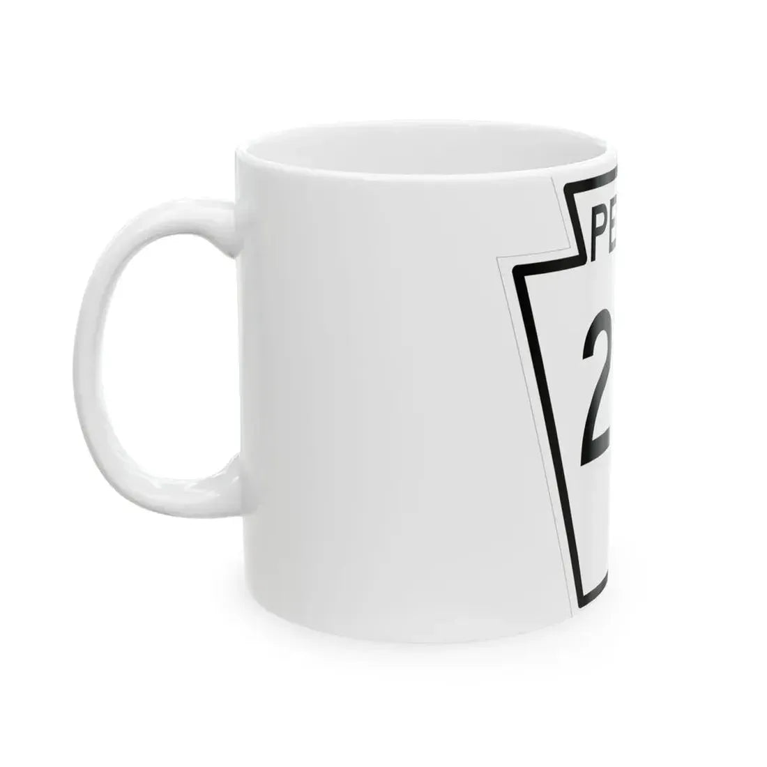 PA-210 1948 (Pennsylvania) (Road Sign) White Coffee Mug - Go Mug Yourself