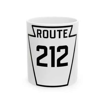 PA-212 1926 (Pennsylvania) (Road Sign) White Coffee Mug 11oz - Go Mug Yourself