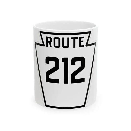 PA-212 1926 (Pennsylvania) (Road Sign) White Coffee Mug 11oz - Go Mug Yourself