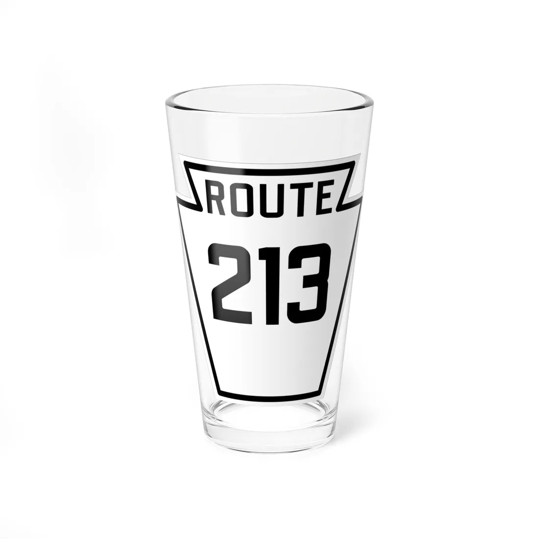 PA-213 1926 (Pennsylvania) (Road Sign) Pint Glass 16oz 16oz - Go Mug Yourself