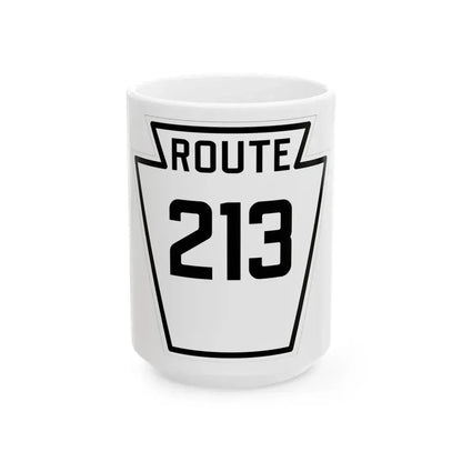 PA-213 1926 (Pennsylvania) (Road Sign) White Coffee Mug 15oz - Go Mug Yourself
