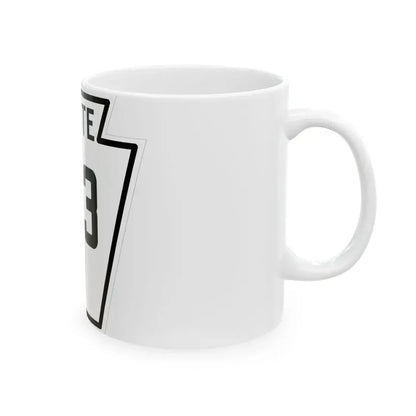 PA-213 1926 (Pennsylvania) (Road Sign) White Coffee Mug - Go Mug Yourself