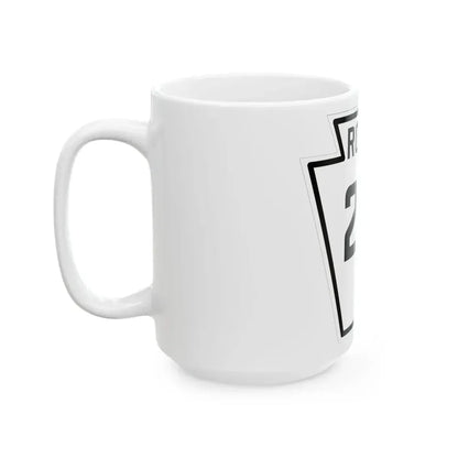 PA-215 1926 (Pennsylvania) (Road Sign) White Coffee Mug - Go Mug Yourself