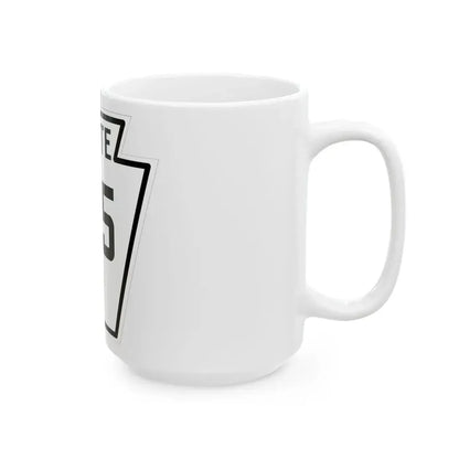 PA-215 1926 (Pennsylvania) (Road Sign) White Coffee Mug - Go Mug Yourself