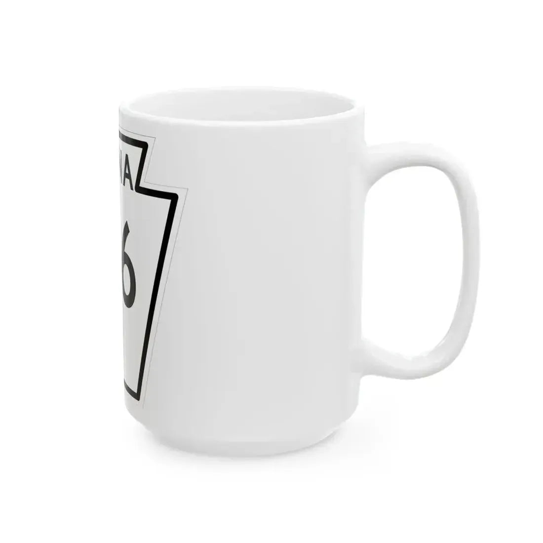 PA-216 1948 (Pennsylvania) (Road Sign) White Coffee Mug - Go Mug Yourself