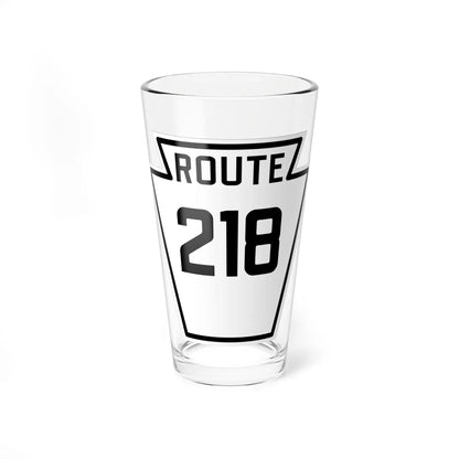 PA-218 1926 (Pennsylvania) (Road Sign) Pint Glass 16oz 16oz - Go Mug Yourself