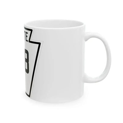 PA-218 1926 (Pennsylvania) (Road Sign) White Coffee Mug - Go Mug Yourself