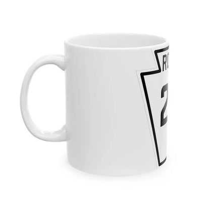 PA-221 1926 (Pennsylvania) (Road Sign) White Coffee Mug - Go Mug Yourself