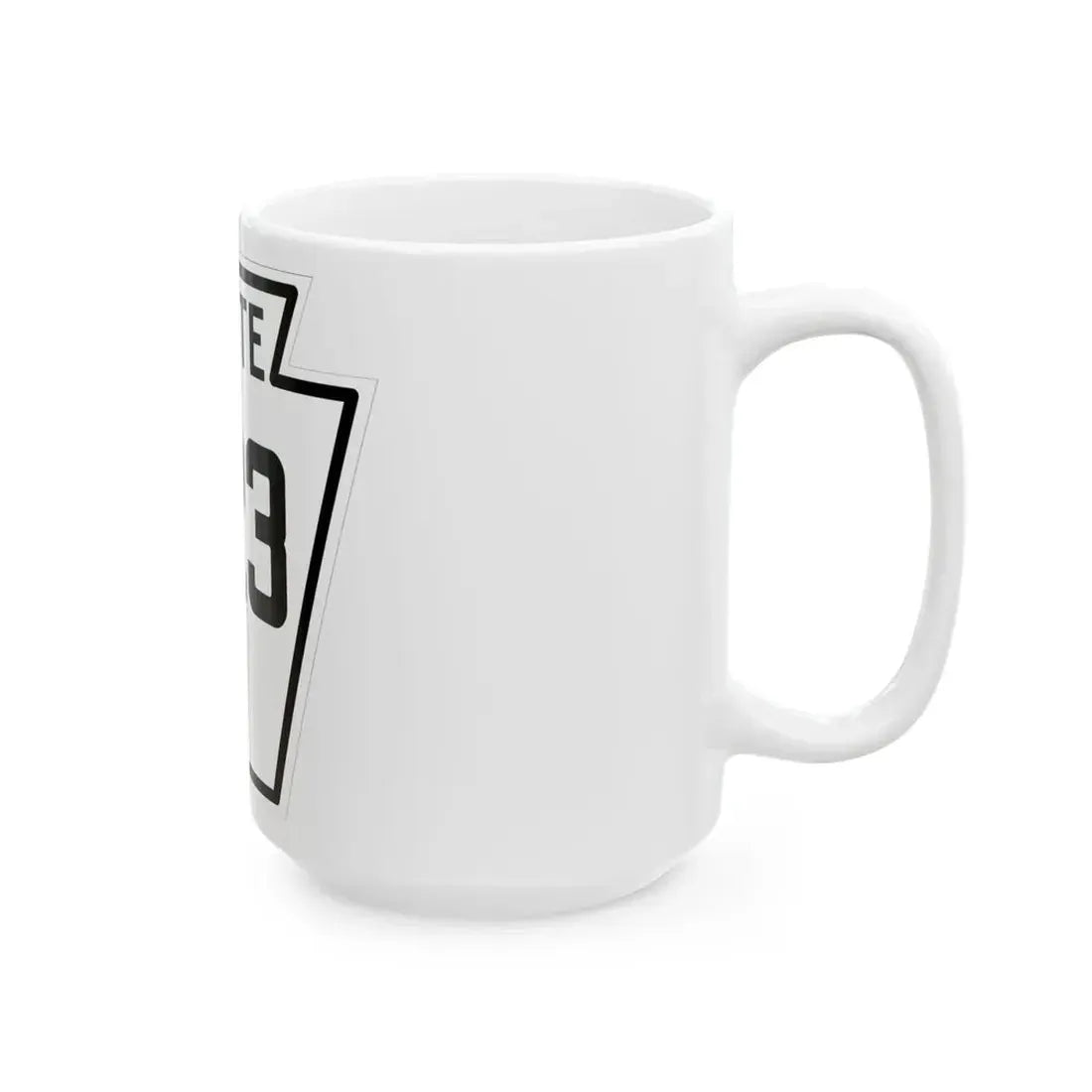 PA-223 1926 (Pennsylvania) (Road Sign) White Coffee Mug - Go Mug Yourself