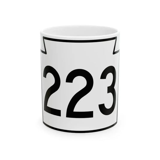 PA-223 1962 (Pennsylvania) (Road Sign) White Coffee Mug 11oz - Go Mug Yourself