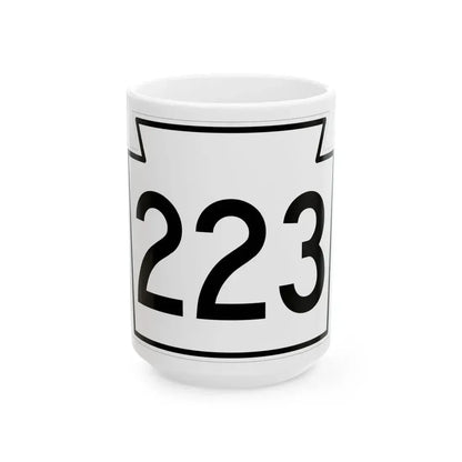 PA-223 1962 (Pennsylvania) (Road Sign) White Coffee Mug 15oz - Go Mug Yourself
