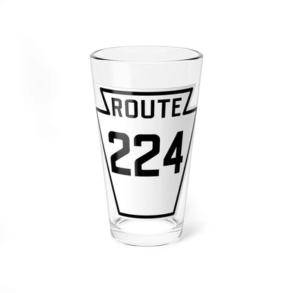 PA-224 1926 (Pennsylvania) (Road Sign) Pint Glass 16oz 16oz - Go Mug Yourself