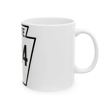 PA-224 1926 (Pennsylvania) (Road Sign) White Coffee Mug - Go Mug Yourself