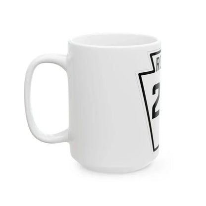 PA-224 1926 (Pennsylvania) (Road Sign) White Coffee Mug - Go Mug Yourself