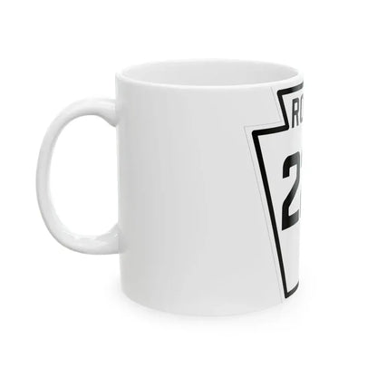 PA-225 1926 (Pennsylvania) (Road Sign) White Coffee Mug - Go Mug Yourself