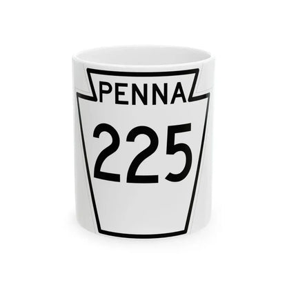 PA-225 1948 (Pennsylvania) (Road Sign) White Coffee Mug 11oz - Go Mug Yourself