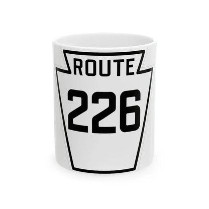 PA-226 1926 (Pennsylvania) (Road Sign) White Coffee Mug 11oz - Go Mug Yourself