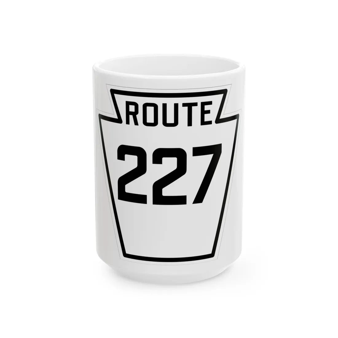 PA-227 1926 (Pennsylvania) (Road Sign) White Coffee Mug 15oz - Go Mug Yourself