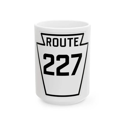 PA-227 1926 (Pennsylvania) (Road Sign) White Coffee Mug 15oz - Go Mug Yourself