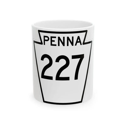 PA-227 1948 (Pennsylvania) (Road Sign) White Coffee Mug 11oz - Go Mug Yourself