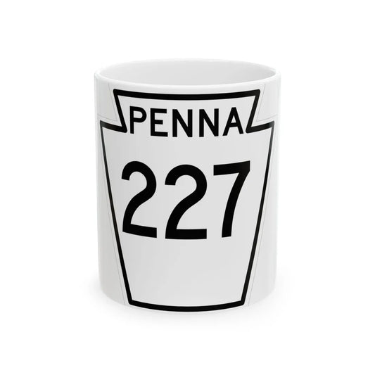 PA-227 1948 (Pennsylvania) (Road Sign) White Coffee Mug 11oz - Go Mug Yourself