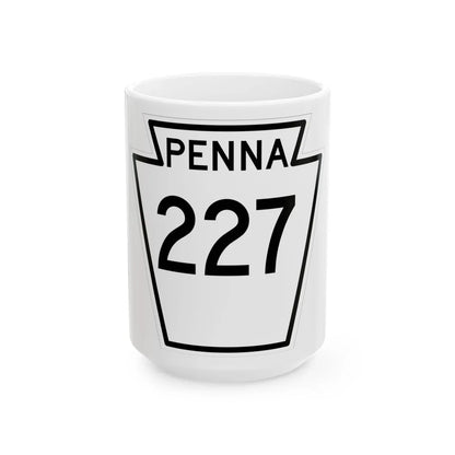 PA-227 1948 (Pennsylvania) (Road Sign) White Coffee Mug 15oz - Go Mug Yourself