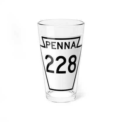 PA-228 1948 (Pennsylvania) (Road Sign) Pint Glass 16oz 16oz - Go Mug Yourself