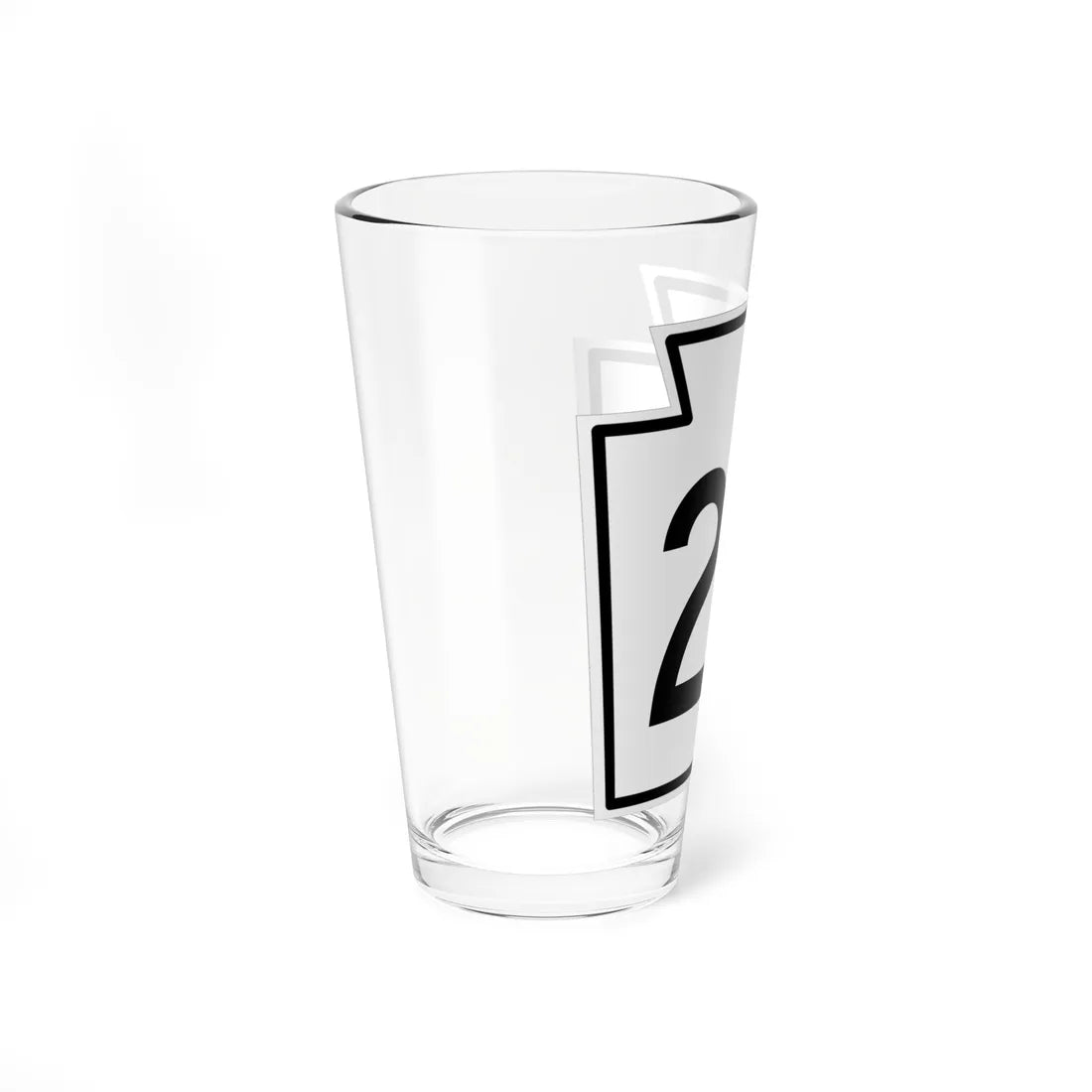 PA-23 1962 (Pennsylvania) (Road Sign) Pint Glass 16oz - Go Mug Yourself